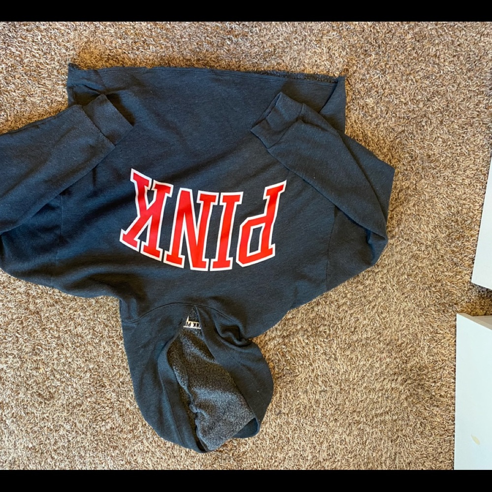 PINK cropped hoodie